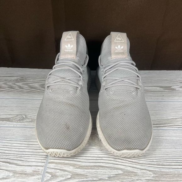 Adidas Pharrell Williams Hu Womens Tennis Shoes Gray Low Top Lace Up Size 8.5 - Picture 2 of 8